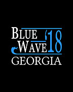 Blue Wave GEORGIA Vote Democrat Digital Art by Flippin Sweet Gear