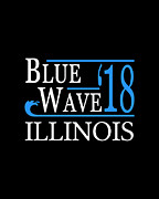 Blue Wave ILLINOIS Vote Democrat Digital Art by Flippin Sweet Gear