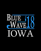 Blue Wave IOWA Vote Democrat Digital Art by Flippin Sweet Gear