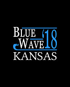 Blue Wave KANSAS Vote Democrat Digital Art by Flippin Sweet Gear
