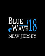 Blue Wave NEW JERSEY Vote Democrat Digital Art by Flippin Sweet Gear