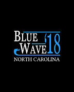 Blue Wave NORTH CAROLINA Vote Democrat Digital Art by Flippin Sweet Gear