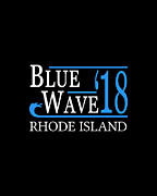 Blue Wave RHODE ISLAND Vote Democrat Digital Art by Flippin Sweet Gear