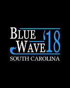 Blue Wave SOUTH CAROLINA Vote Democrat Digital Art by Flippin Sweet Gear