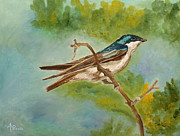 Blue Wonder Painting by Angeles M Pomata