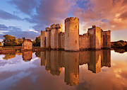 Bodiam Castle sunset, Sussex, England Photograph by Neale And Judith Clark