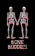 Bone Buddies Funny Skeleton Digital Art by Flippin Sweet Gear