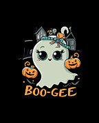 Boo Gee Cute Halloween Ghost Digital Art by Flippin Sweet Gear