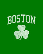 Boston irish Shamrock Digital Art by Flippin Sweet Gear