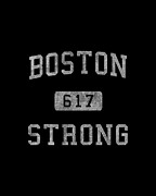 Boston Strong Retro Digital Art by Flippin Sweet Gear