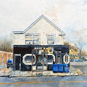 Bove's Restaurant Painting by Amanda Amend