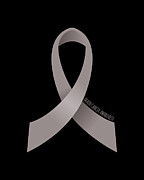 Brain Cancer Awareness Ribbon Digital Art by Flippin Sweet Gear