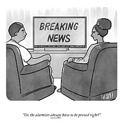 Breaking News Drawing by Ivan Ehlers