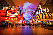 Bright Lights on Fremont Street Experience at Night in Las Vegas Photograph by FeelingVegas Wall Art and Prints