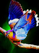 Brilliant Pigeon Digital Art by Gradify Creations