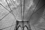 Brooklyn Bridge, Monochrome Majesty Photograph by Travel Essayist