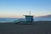 California Lifeguard Tower at Sunrise Photograph by Matthew DeGrushe