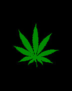 Cannabis Leaf 8-bit Digital Art by Flippin Sweet Gear