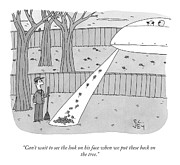 Can't Wait To See The Look On His Face Drawing by Peter C Vey