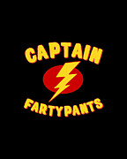 Captain Fartypants Funny Fart Digital Art by Flippin Sweet Gear