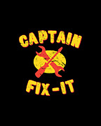 Captain Fix-It Digital Art by Flippin Sweet Gear