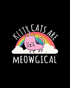 Cats Are Magical Digital Art by Flippin Sweet Gear