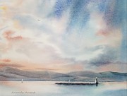 Champlain Sky Painting by Amanda Amend