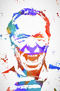 Charles Bukowski Color Splash Painting by Dan Sproul