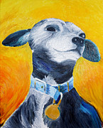 Cheech A Tribute to a Loyal Companion Painting by Michel Cruz-Garcia
