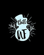 Chill Af Snowman Digital Art by Flippin Sweet Gear