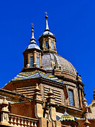 Close-Up of Basilica del Pilar Dome and Spires, Zaragoza, Spain Photograph by Travel Essayist