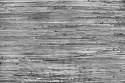 Close Up Of The Grey Gray  Bamboo Grass Wicker Wall Background Photograph by Severija Kirilovaite