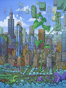 Cloud Gate Digital Art by EvanArt - Evan Miller