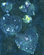 Clover and Wildflowers Pattern With Redbud Leaves Photograph by Elizabeth Reich