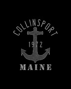Collinsport Maine Retro Digital Art by Flippin Sweet Gear