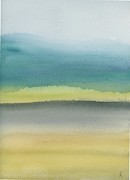 Color Field Hawai'i Lava Rock Field Painting by Elizabeth Reich