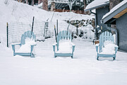 Colorado - Evergreen - Three Chairs Photograph by Robert Niemeier