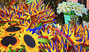 Colorful Mexico Southwestern Paper Flowers Digital Art by Rebecca Herranen
