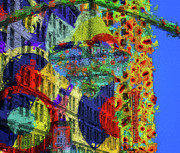 Colorful Playhouse Square Painting by Dan Sproul