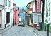 Colorful Street Scene in Cardigan Digital Art by Decoris Art