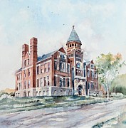 Converse School Painting by Amanda Amend