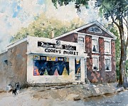 Corey's Market Painting by Amanda Amend
