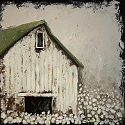 Cotton Barn Painting by Lucia Stewart