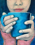 Cozy with Coffee Painting by Beth Hanson