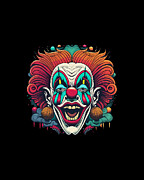 Creepy Clown Art Digital Art by Flippin Sweet Gear