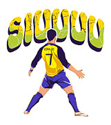 Cristiano Ronaldo Siuuu Al Nassr Digital Art by Kirania Finest