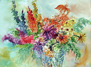 Cut Glass Bouquet Painting by Sheila Parsons