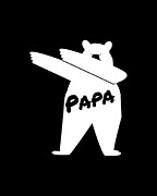 Dabbing Papa Bear Digital Art by Flippin Sweet Gear