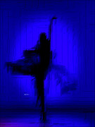 Dancing in the Blue Painting by Rafael Salazar