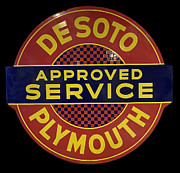 Desoto - Plymouth Antique Sign Photograph by Flees Photos